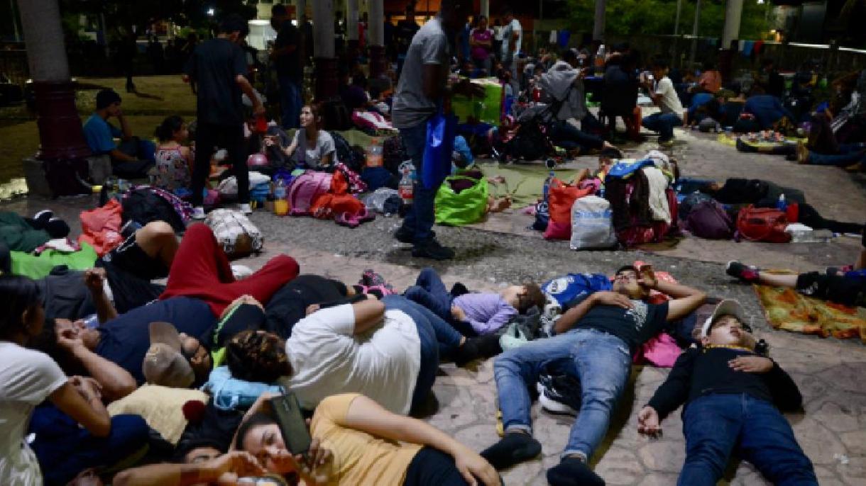 Erőszakkal távolítottak el migránsokat egy mexikói táborból