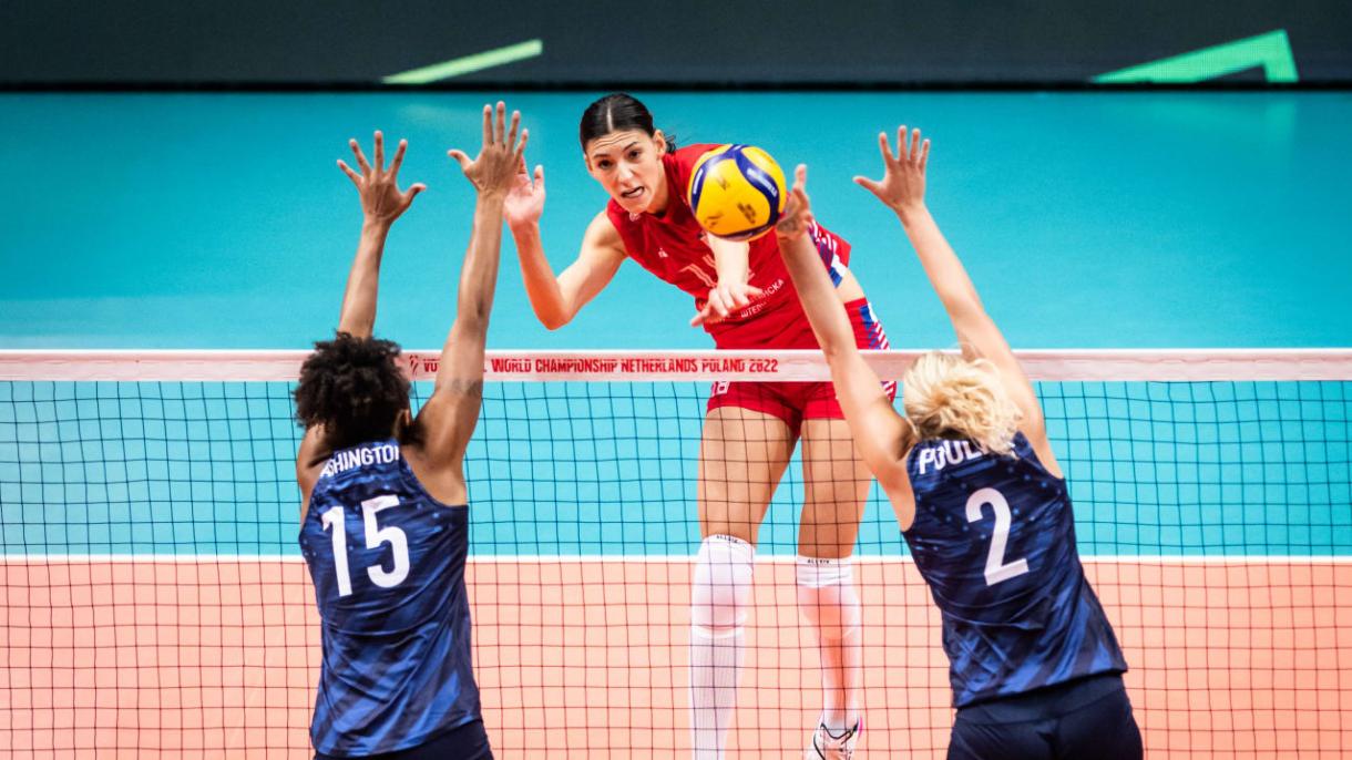 世界女排锦标赛：塞尔维亚3-1击败美国晋级决赛