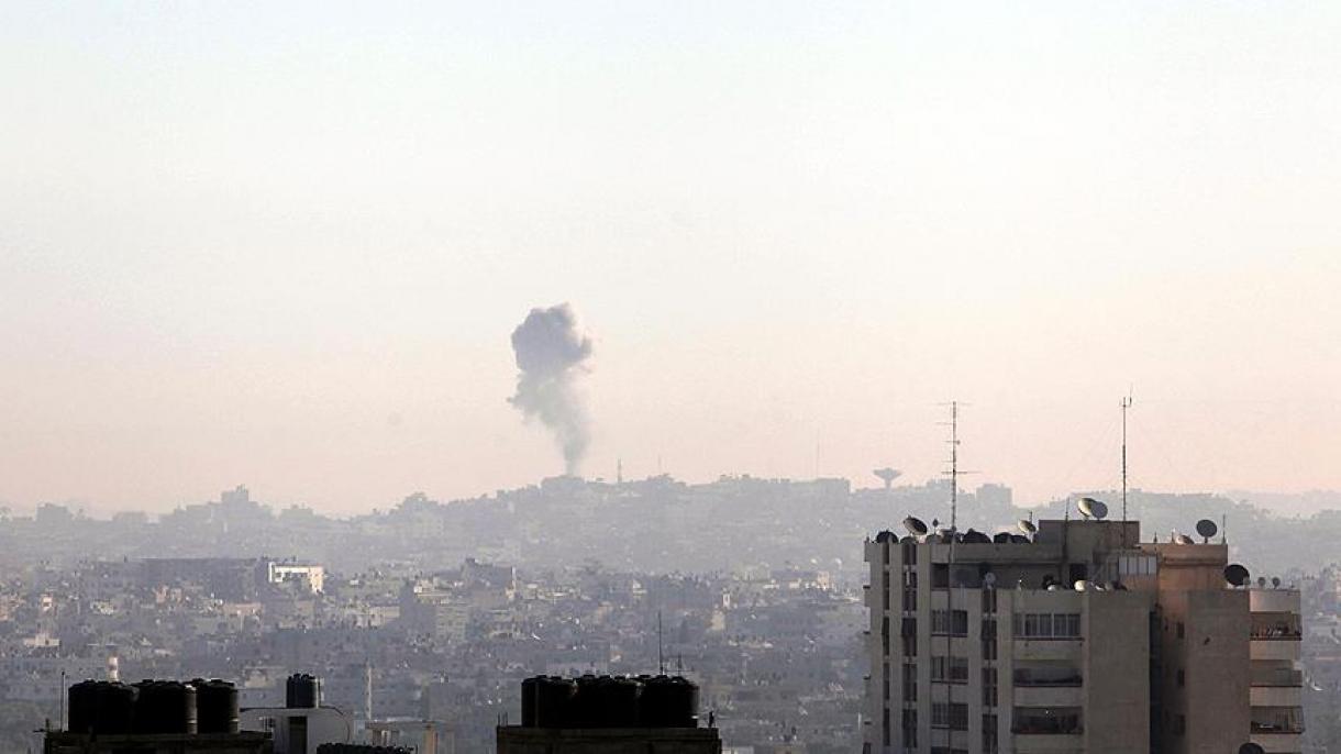 حمله موشکی اسرائيل به مواضع حماس در غزه