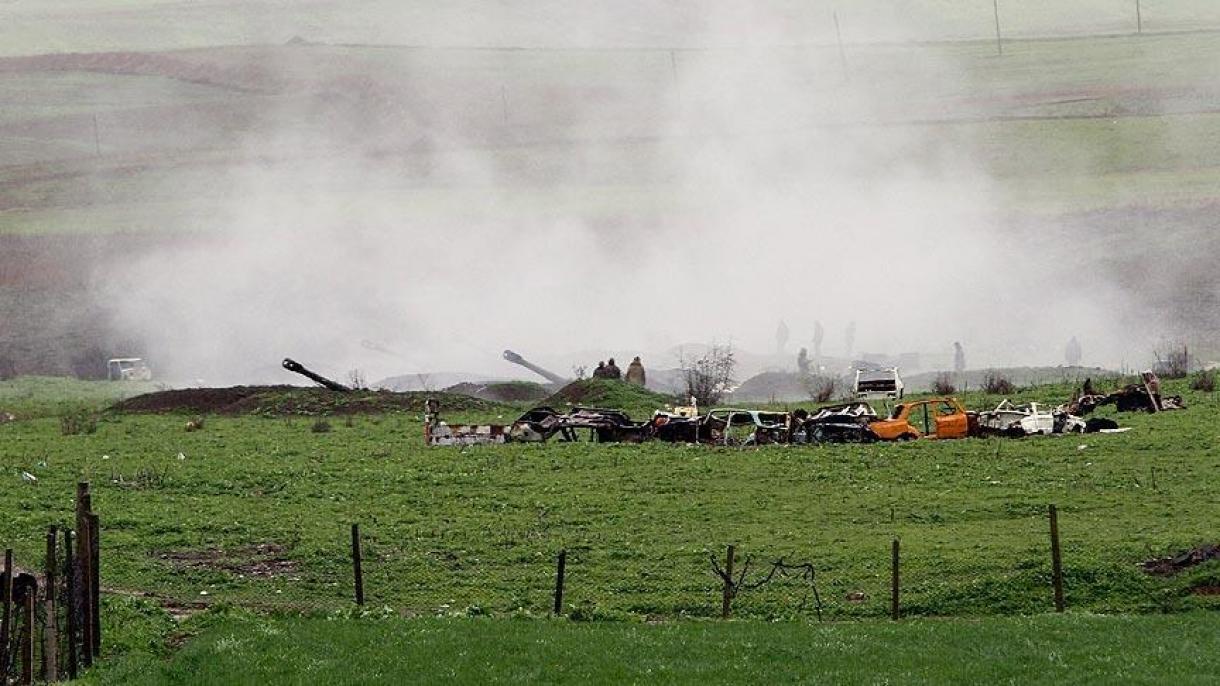 Арменската армия откри огън по село Газян