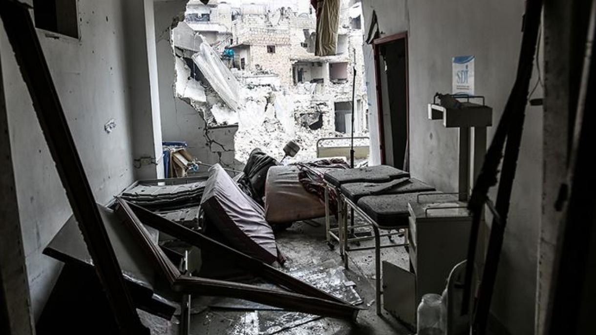 俄罗斯战机轰炸叙利亚反对派居民区的两家医院