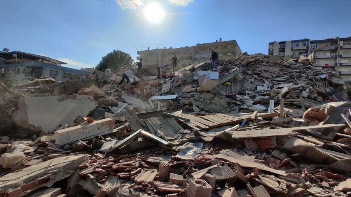 بسیج تمامی نهادهای دولت ترکیه در پی وقوع زمین‌لرزه در ازمیر