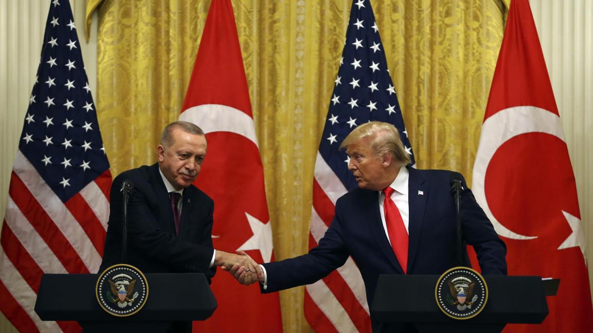 Közös sajtótájékoztatót tartott Erdoğan és Trump