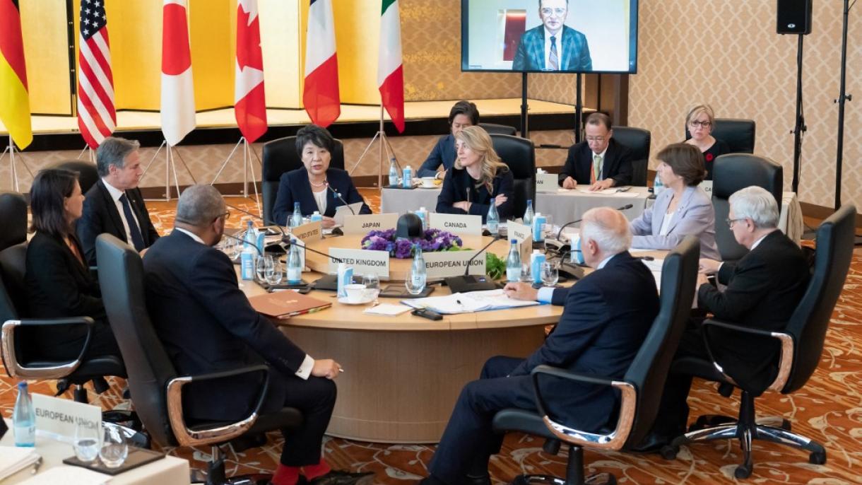 Ministros de Exteriores del G7 acuerdan continuar imponiendo sanciones a Rusia