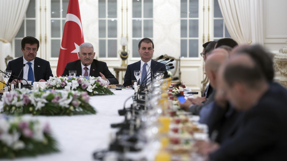 دیدار نخست وزیر ترکیه با مقامات شرکت های آلمانی