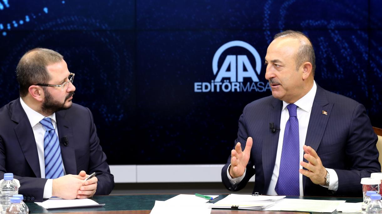 Çavuşoğlu habla a la agencia Anadolu