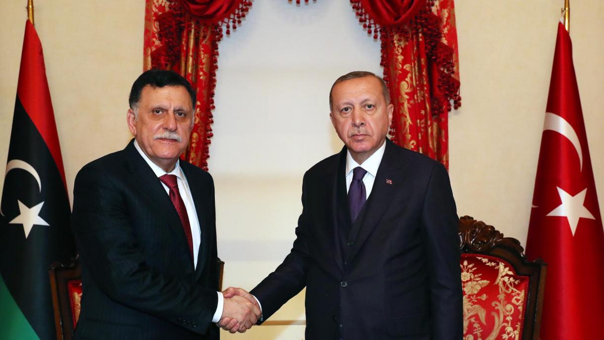 اردوغان السراج را در استانبول به حضور پذیرفت