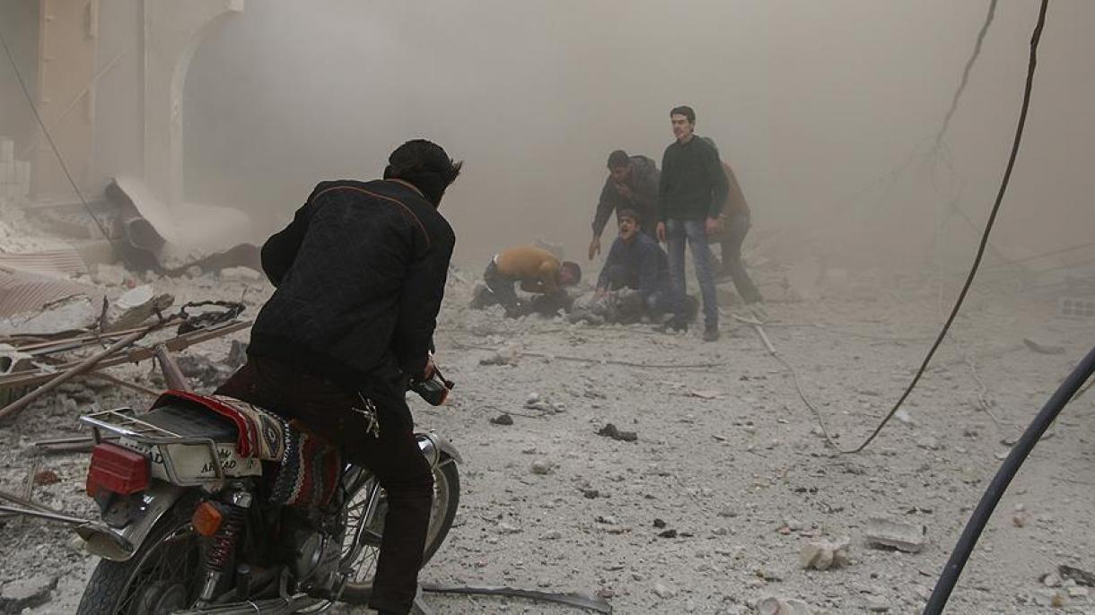 شامی فوج کی مشرقی الغوطہ پر مسلسل بمباری، درجنوں ہلاک و زخمی