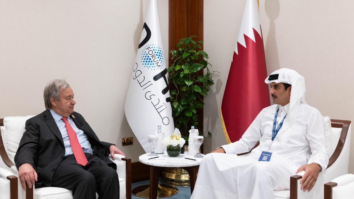 ترافیک دیپلماسی امیر قطر با موضوع غزه