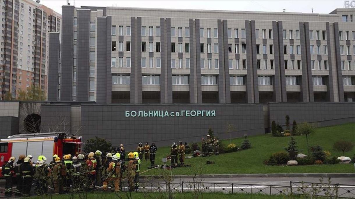 آتش سوزی در بیمارستان سن پترزبورگ و مرگ 5 بیمار مبتلا به کرونا