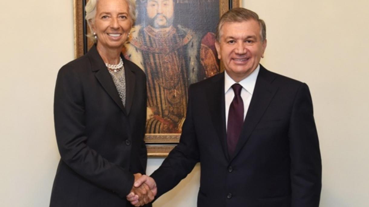 Өзбекстан президенті Мирзиеев IMF төрайымын қабылдады