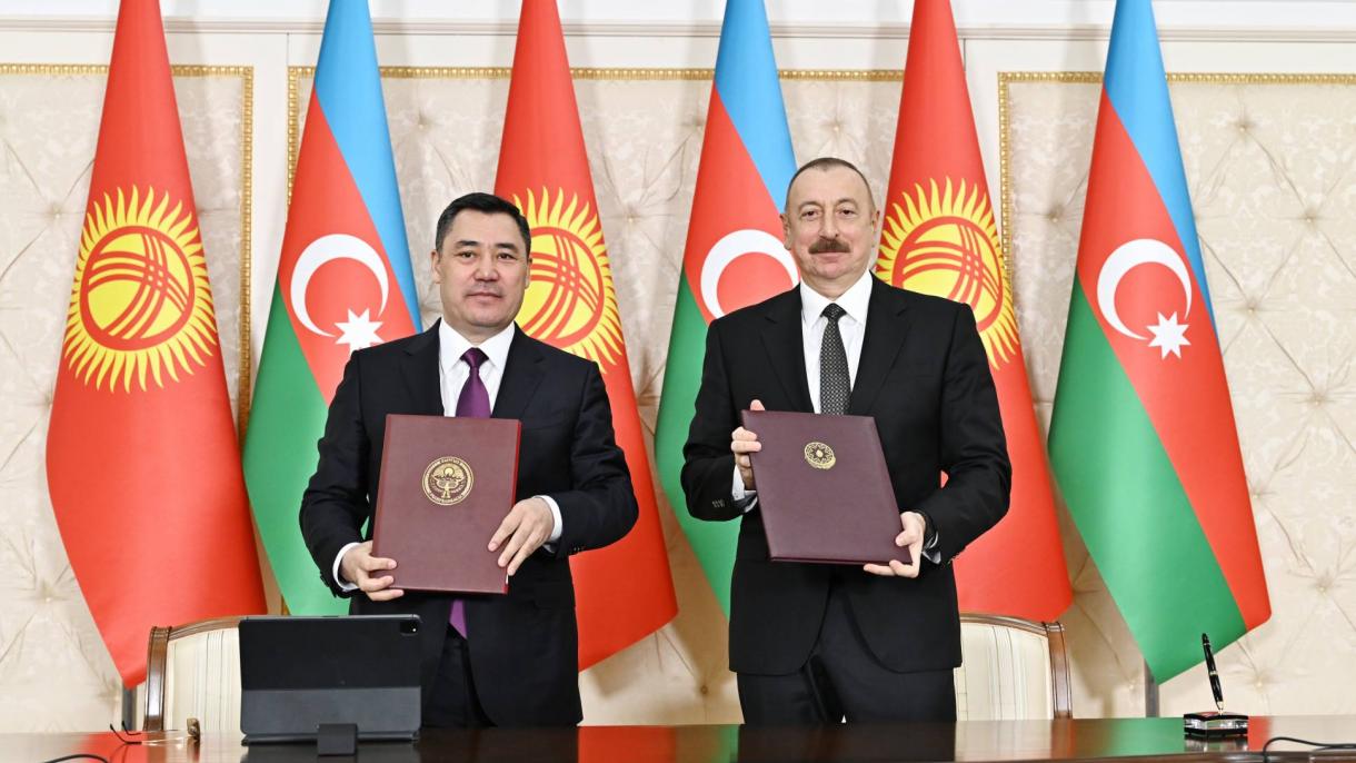 آذربایجان ایله قیرقیزیستان استراتژیک اورتاقلیق بیلدیریسی ایمضالادی