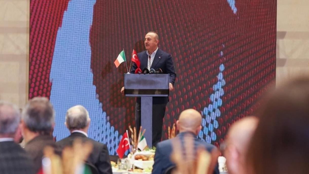 ترکی اور اٹلی باہمی تجارت اور سرمایہ کاری کی دوڑ میں سرعت سے پیش قدمی کر رہے ہیں۔ چاوش اولو