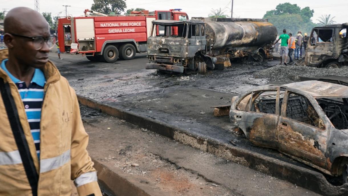 塞拉利昂油罐车爆炸事故导致死亡人数升至114人