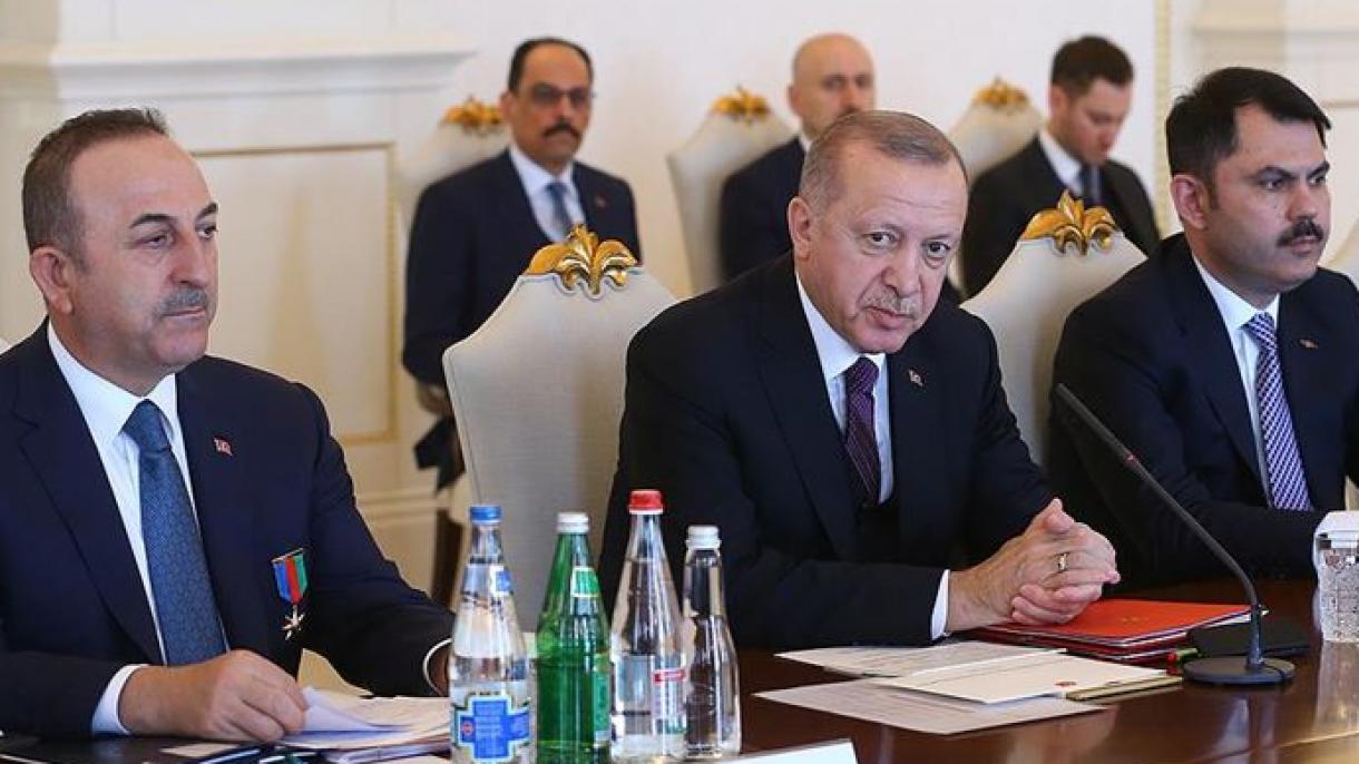 Erdogan: "Maksat Türkiýe-Azerbaýjan söwda kuwwadyny 15 milliard dollara ýetirmek"