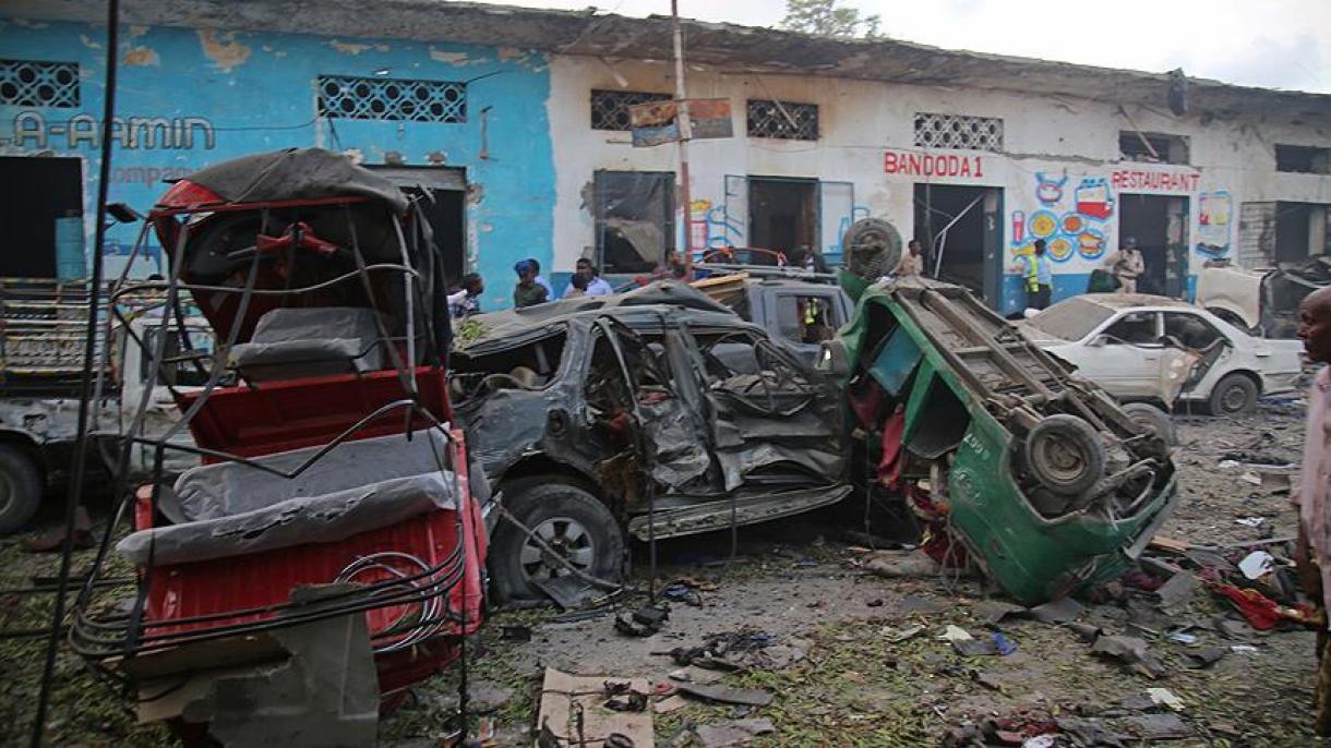 Somalining poytaxti Mogadishoda bomba joylashtirilgan mashina portlatilgan