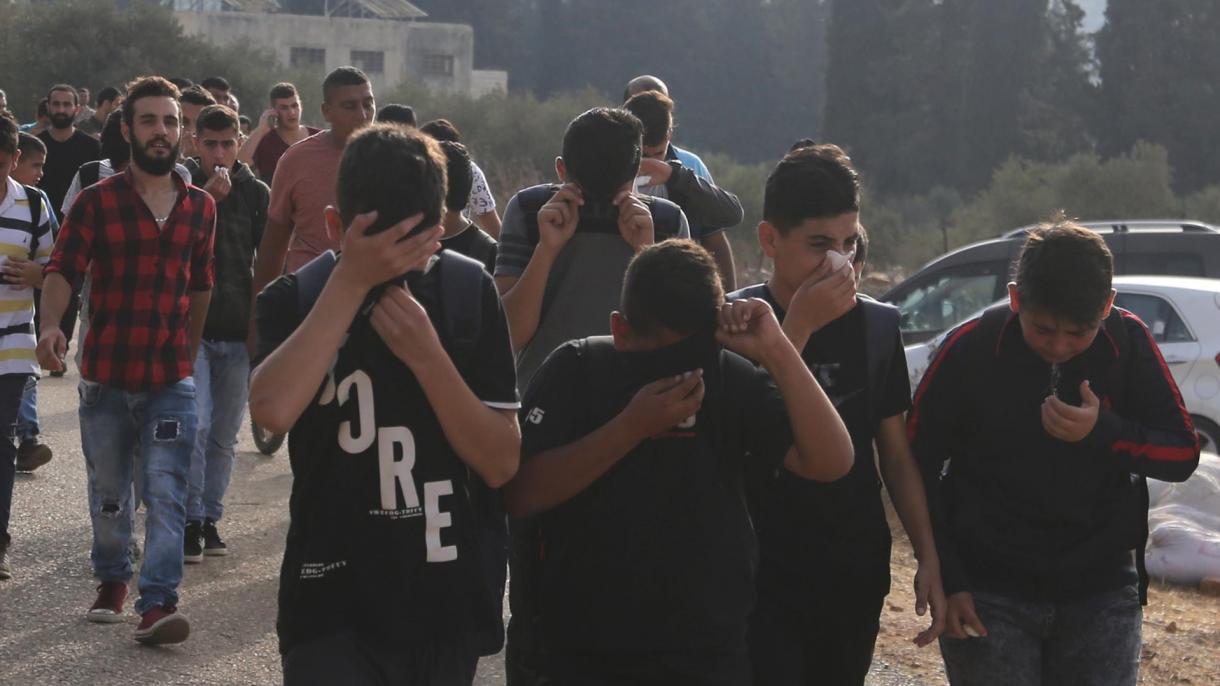 Израиль аскерлери 120 палестиналык окуучуну жаралады