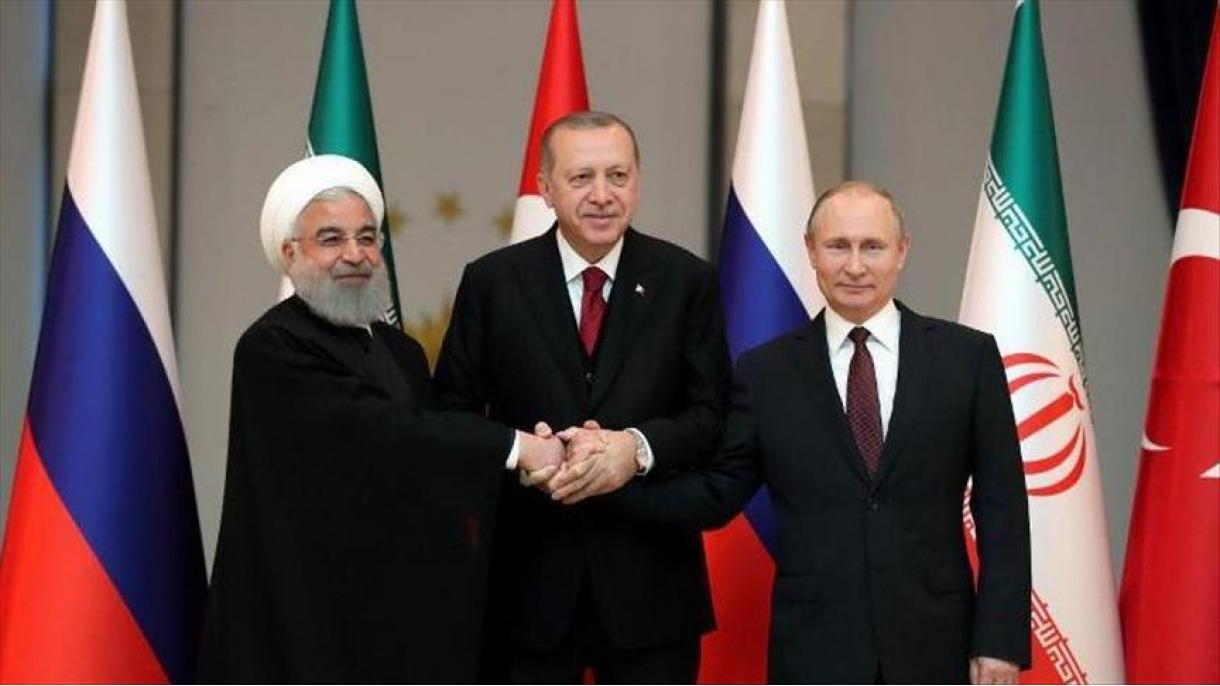 Líderes da Turquia, Rússia e Irão emitem uma declaração conjunta após a cimeira sobre a Síria