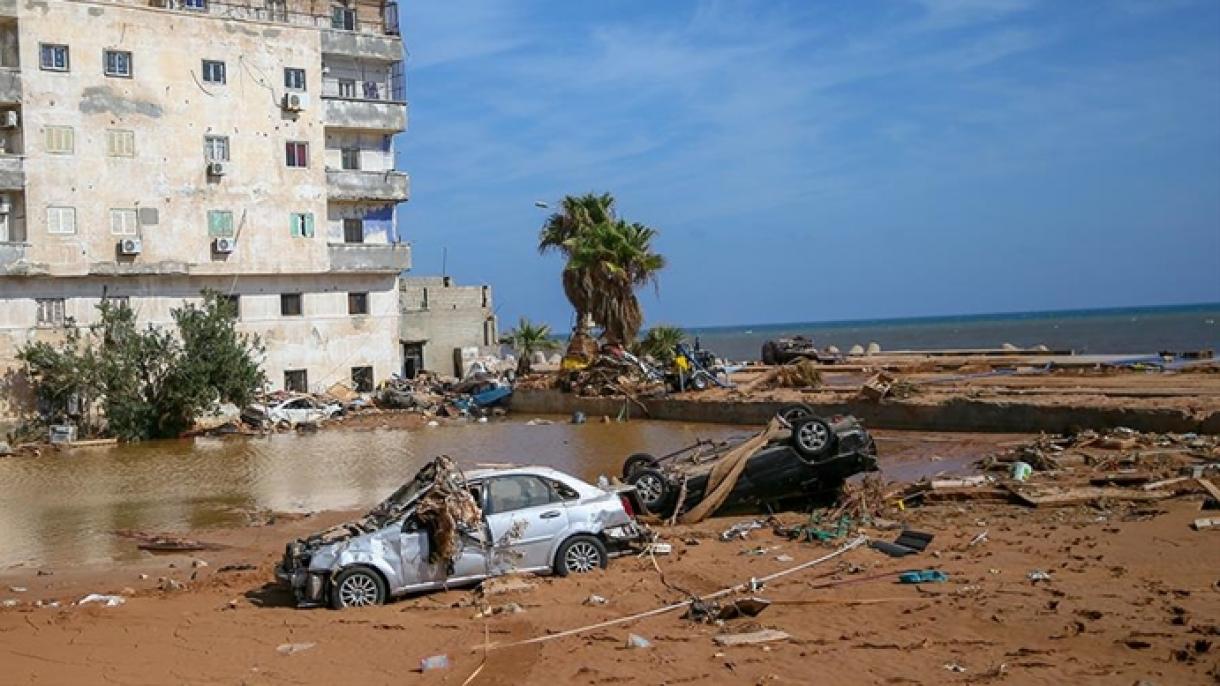 لیبیا-دا سئل‌دن ضرر چکمیش بؤلگه‌لرده آلت یاپی‌نین 70 فایزی خسارت آلیب