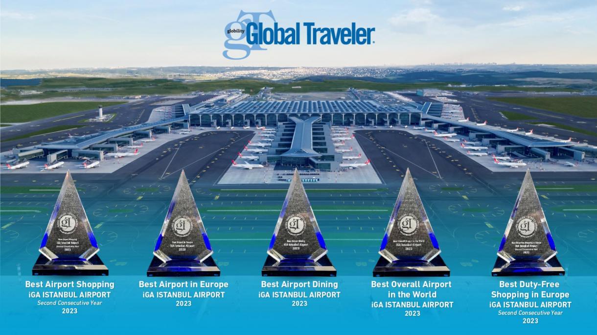 El Aeropuerto de İstanbul recibe 5 premios de ‘Global Traveler’