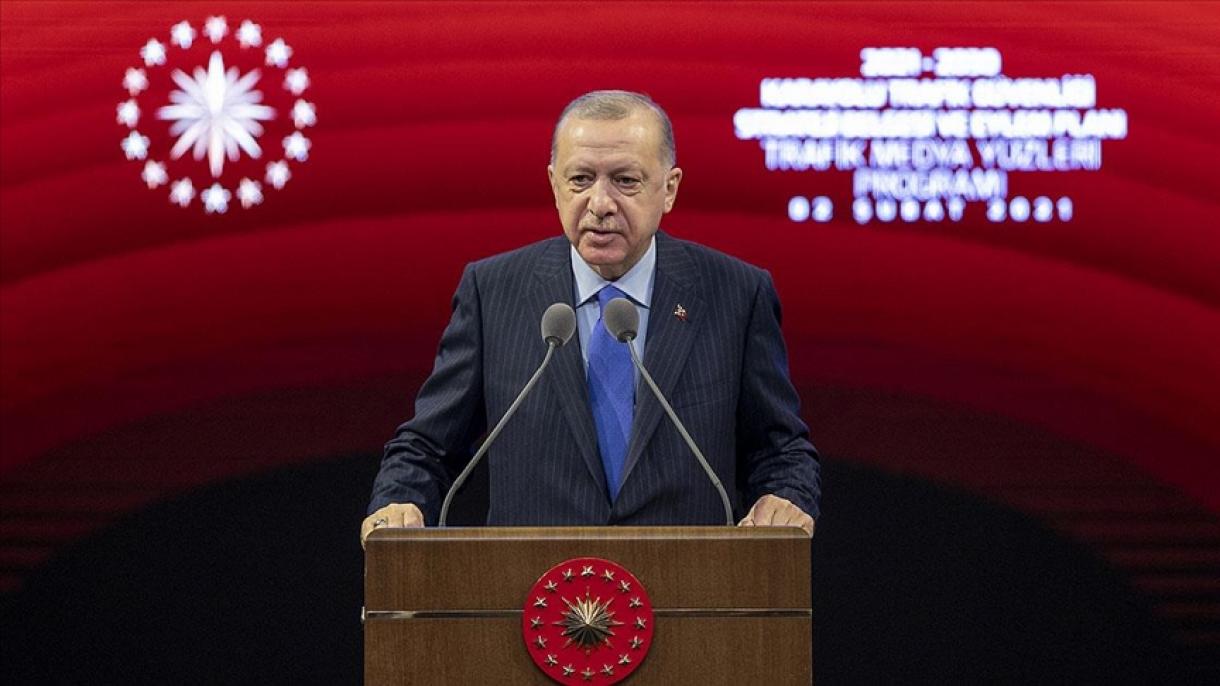 ترکی ان دو ممالک میں شامل ہے جہاں حادثات میں 50 فیصد کمی ہوئی ہے: صدر ایردوان