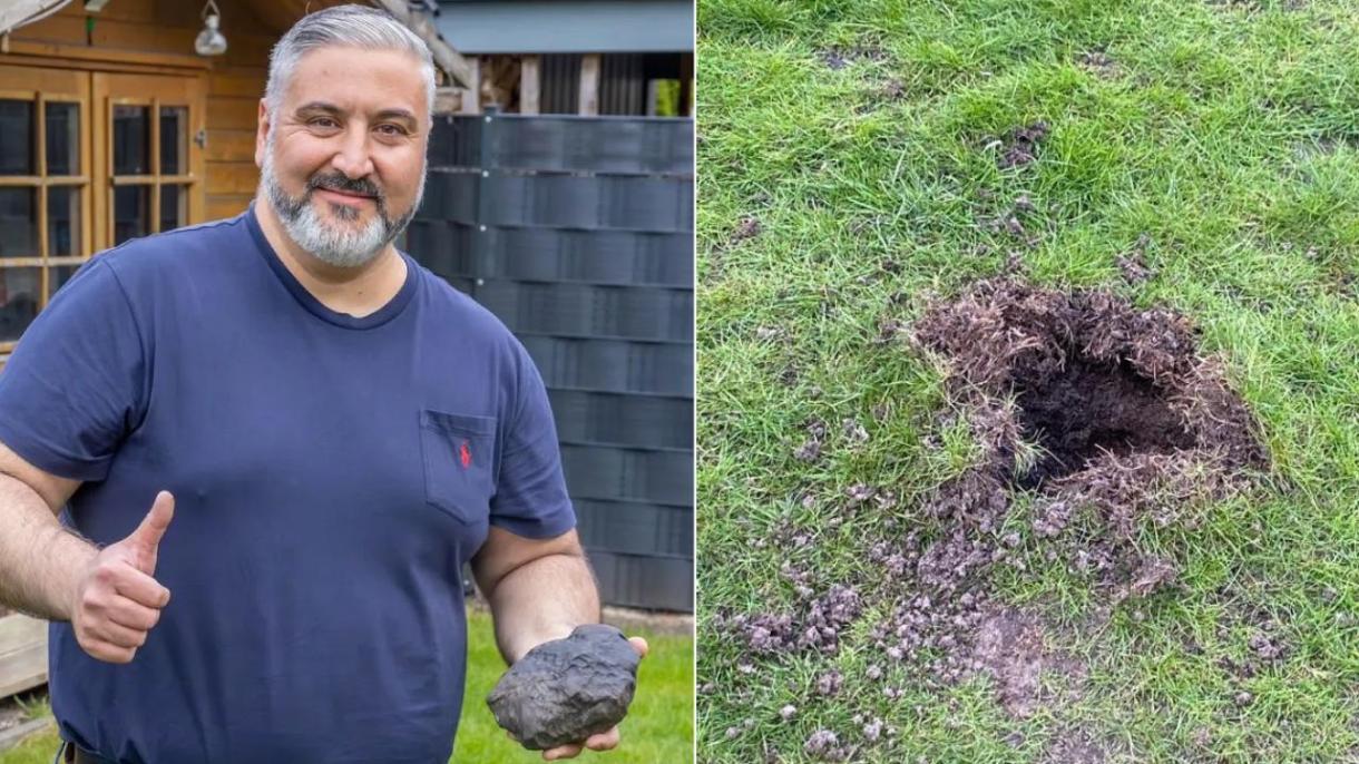 4,5 milliárd éves meteorit esett a németországi Elmshornban élő török ​​család kertjébe
