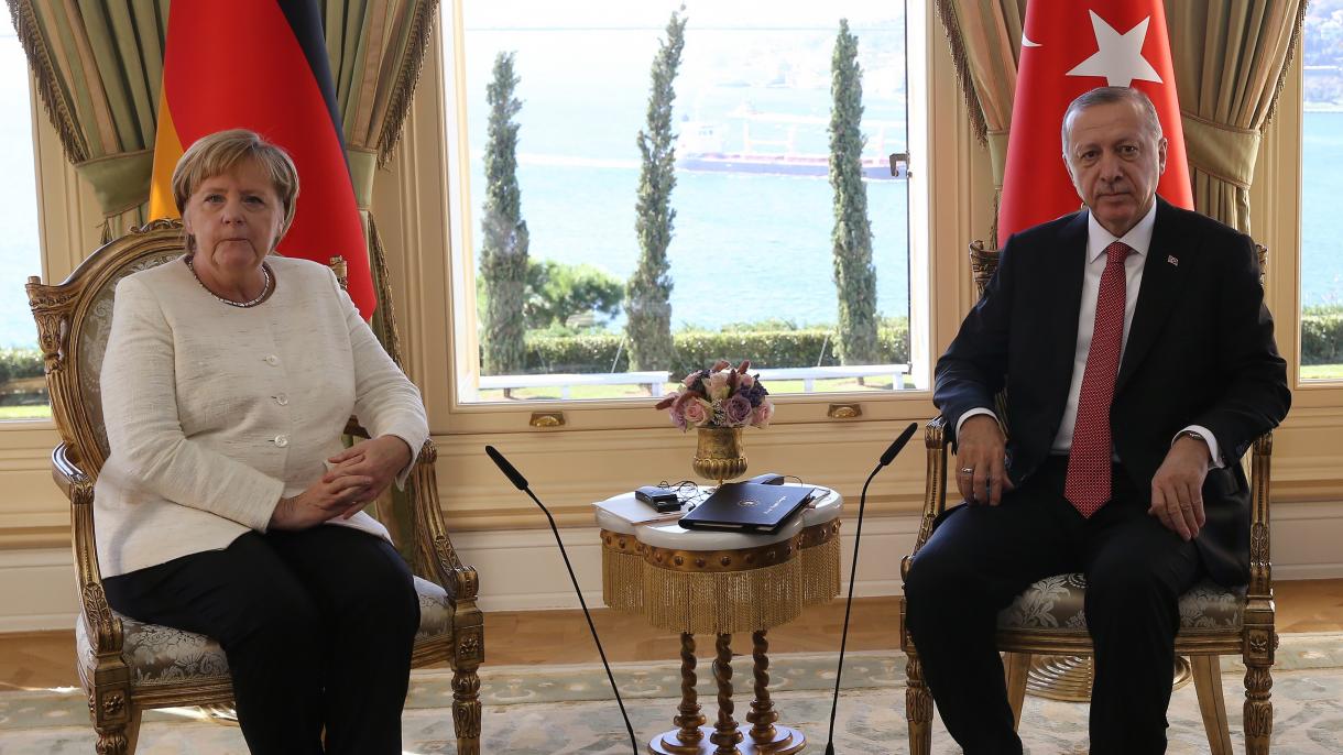 صدر ایردوان کی چانسلر مرکل سے ٹیلی فون پر بات چیت، دو طرفہ تعلقات  اور شام کی صورتِ حال پر غور