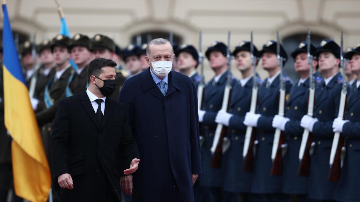 اردوغان در اوکراین مورد استقبال رسمی همتای اوکراینی خود قرار گرفت