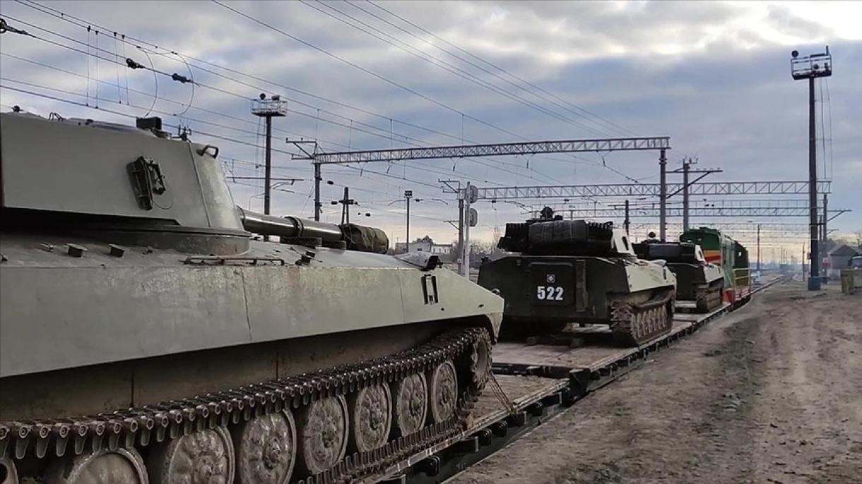 Felvételt tettek közzé a visszatérő orosz csapatokról