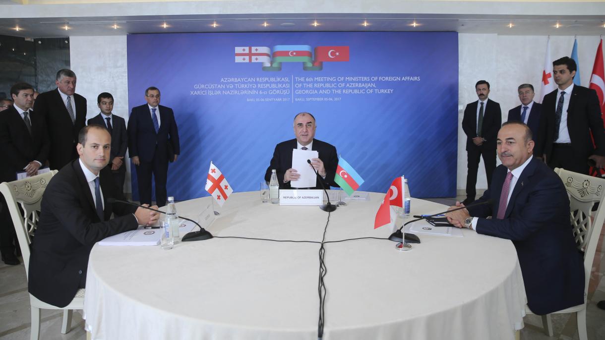 نشست سه‌جانبه وزیران خارجه ترکیه، آذربایجان و گرجستان در باکو