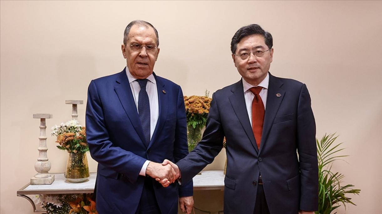 دیدار وزرای امور خارجه روسیه و چین در سمرقند