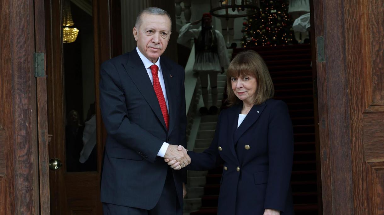Președintele Erdoğan  s-a întâlnit cu omologul său grec