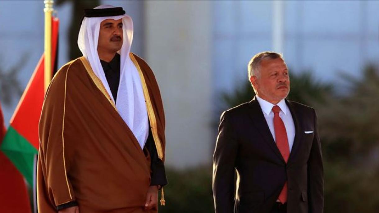 卡塔尔埃米尔与约旦国王会晤希望恢复两国关系