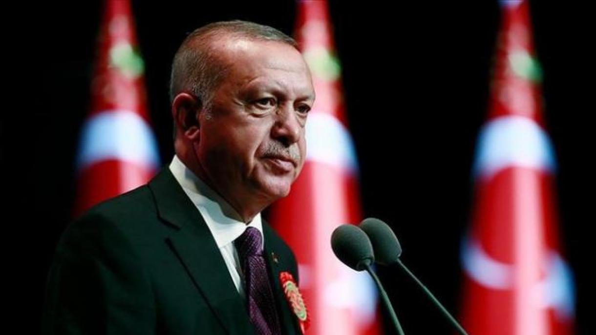 پیام تبریک اردوغان به مناسبت عید "روش آشانا"