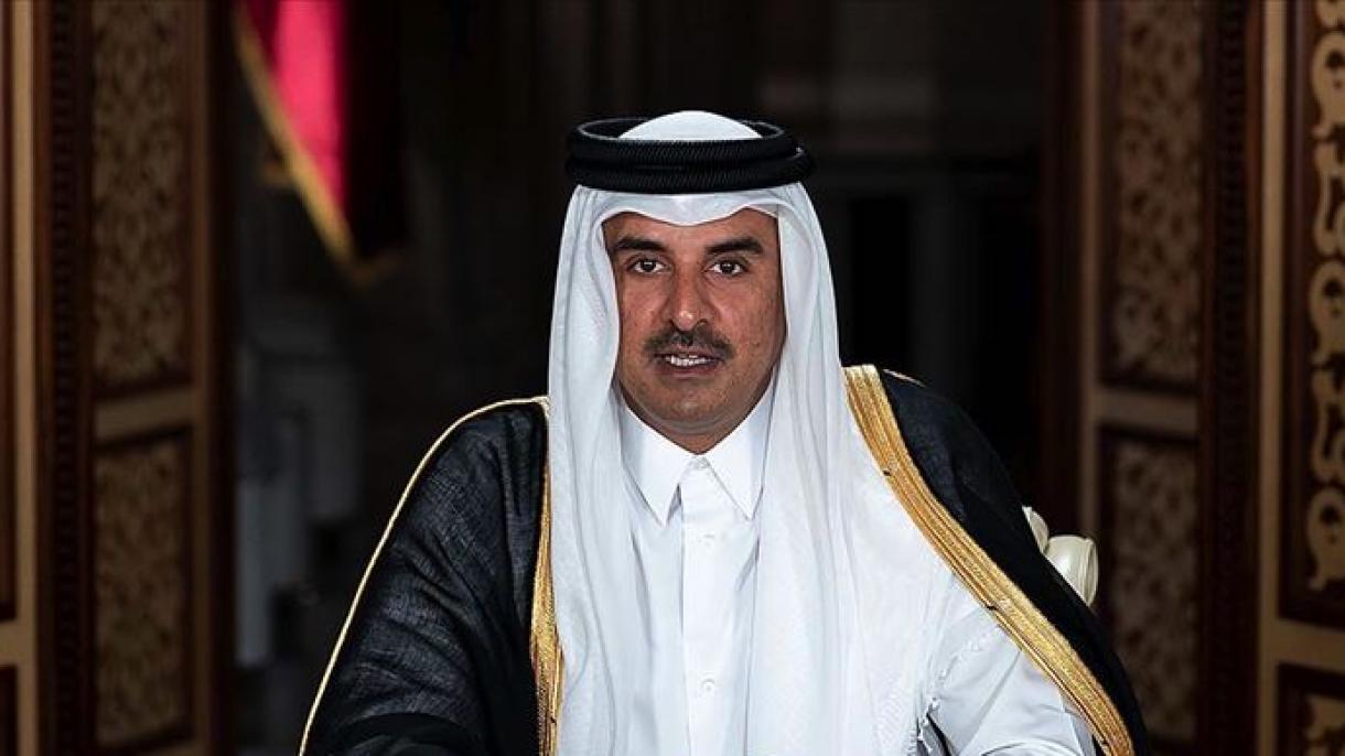شیخ تمیم بن حمد آل ثانی، امیر قطر بر حمایت از افغانستان تاکیدکرد