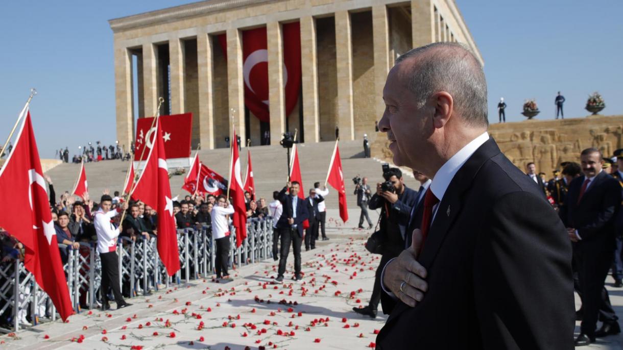 96ویں یومِ جمہوریہ ترکی کے موقع پر انقرہ میں صدر ایردوان کی قیادت میں مختلف تقریبات