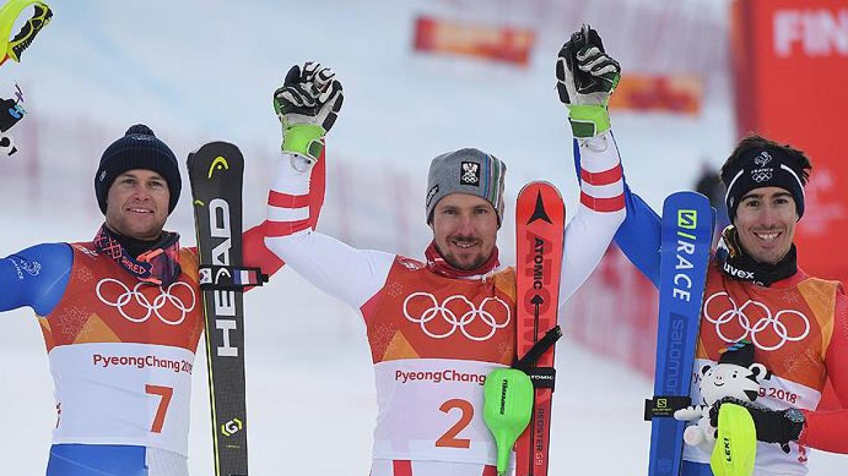 Hirscher megszerezte első olimpiai aranyát