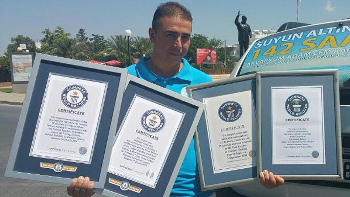 Cem Karabay ha obtenido su certificado oficial por el 4º Récord Mundial