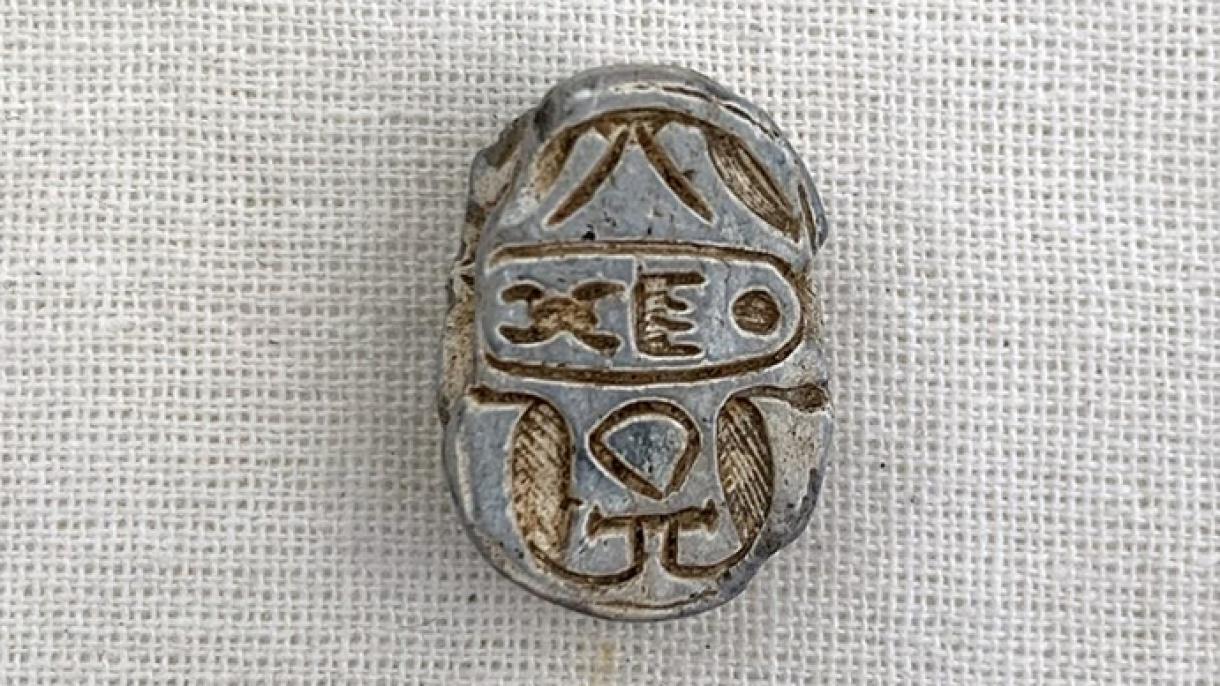 Descubren un sello y amuleto egipcio en la ciudad antigua de Komana Pontika en Tokat
