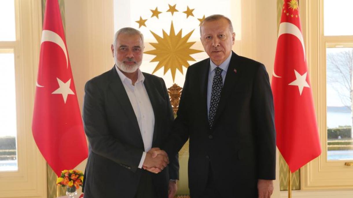 صدر ایردوان کا  حماس رہنما اسماعیل ہانیہ سے رابطہ