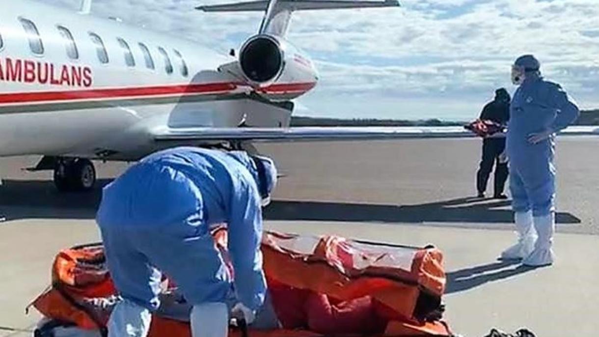Un cetățean turc din Suedia a fost adus cu ambulanța aeriană în Turcia
