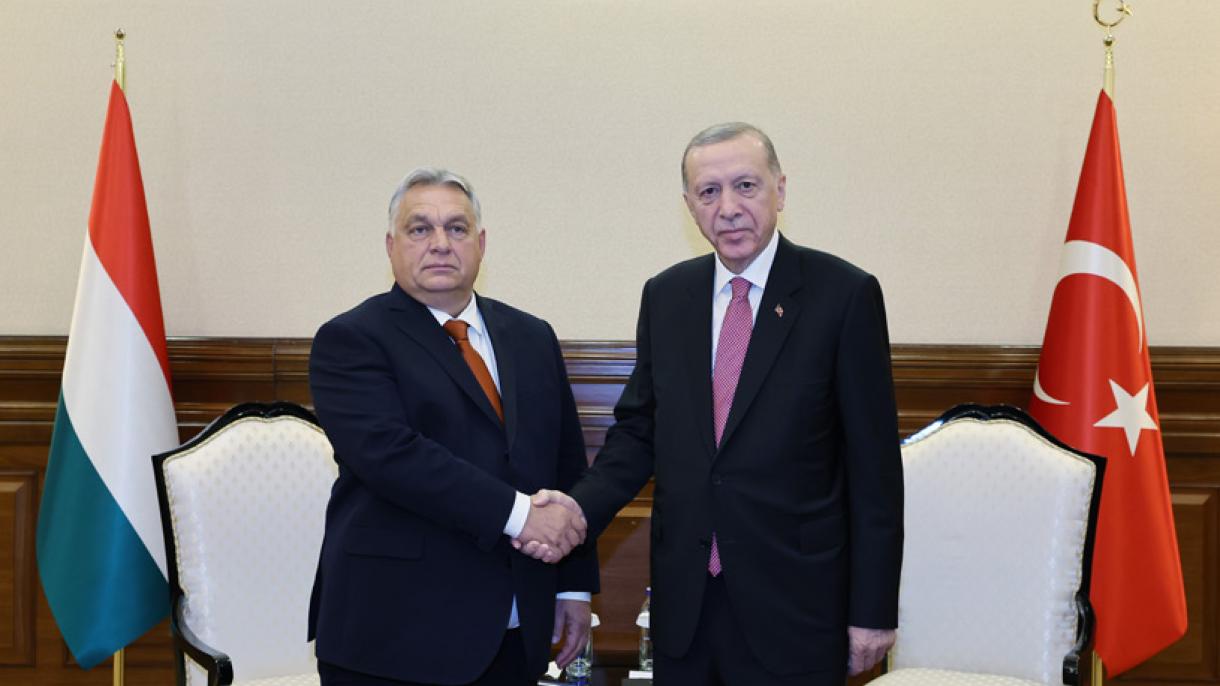 دیدار رئیس‌جمهور تورکیه و نخست‌وزیر مجارستان در آستانه