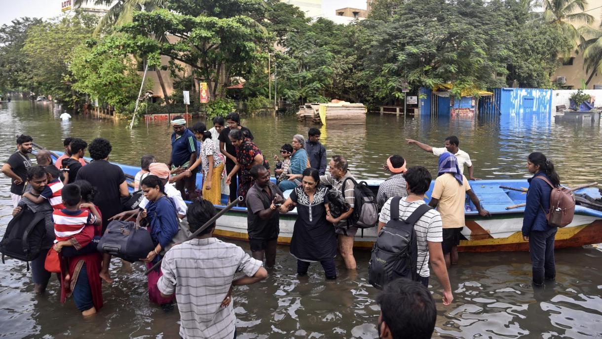 بھارت میں میچانگ سمندری طوفان،تامل ناڈو میں 23 افراد ہلاک