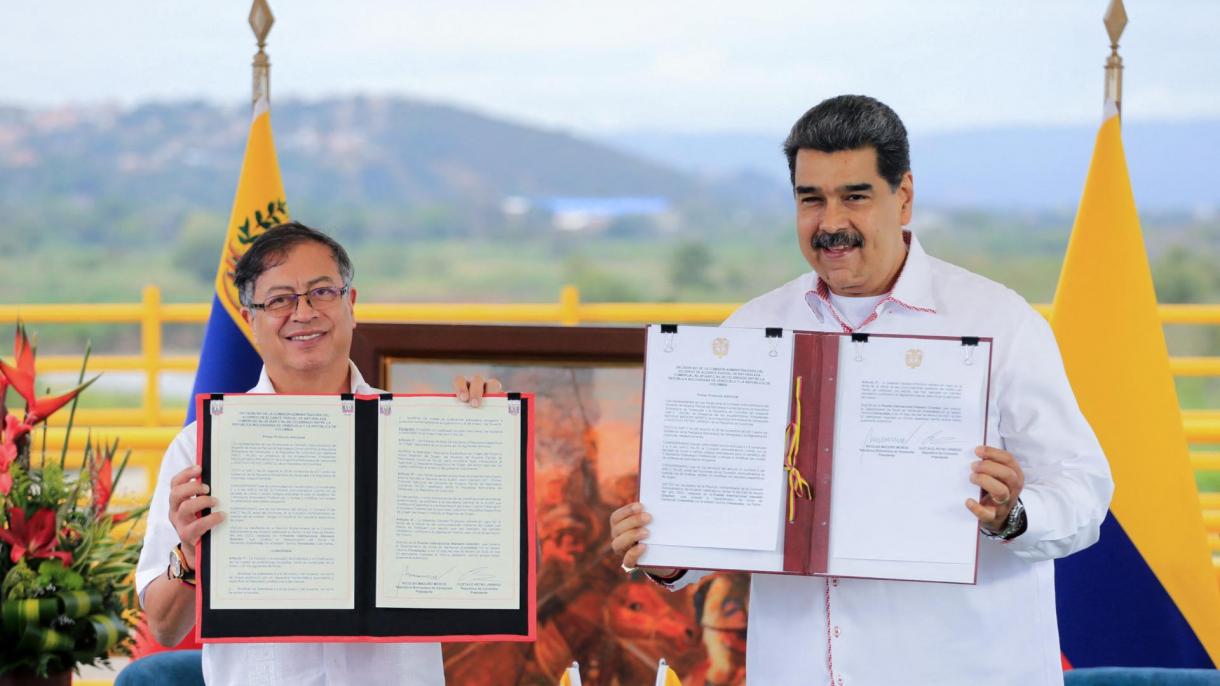 哥伦比亚总统与委内瑞拉总统会晤