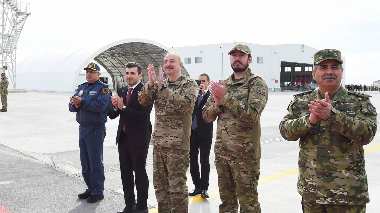 Prezident İlham Əliyev ''Akıncı'' hücum PUA-larının uçuşunu izləyib