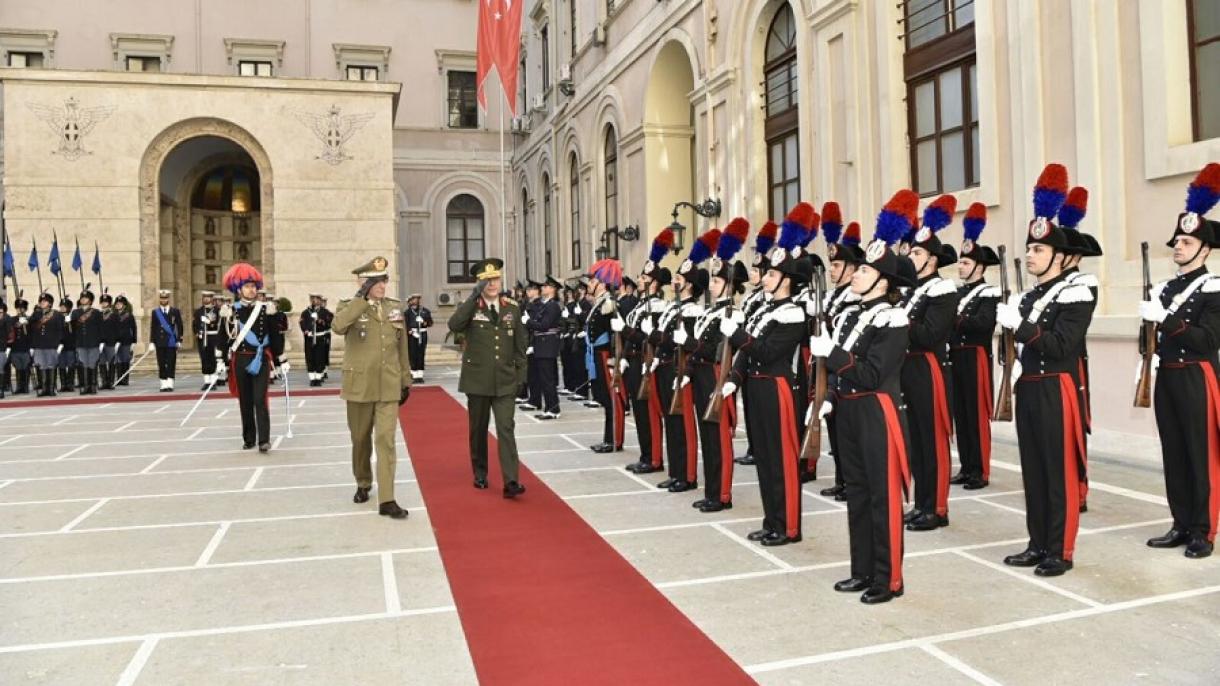ترک مسلح افواج کے سربراہ جنرل حلوسی اقار کی اٹلی میں مصروفیات