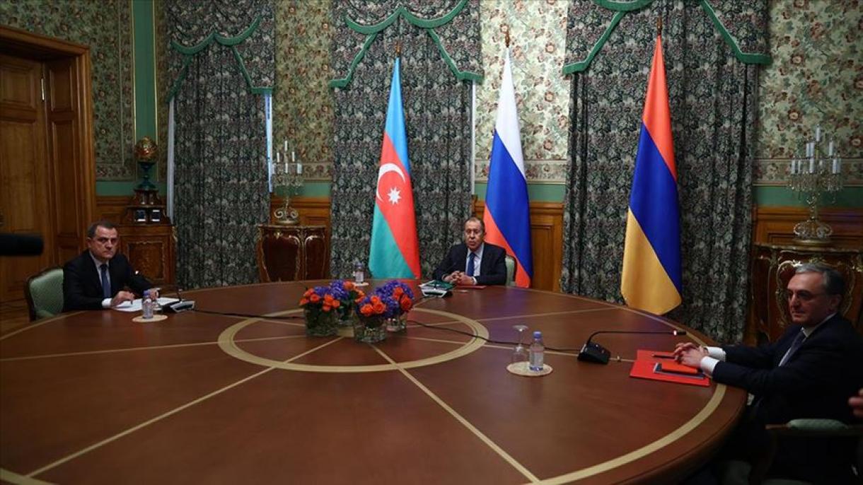 گفتگوی لاوروف با همتایان آذربایجانی و ارمنستانی در مسکو