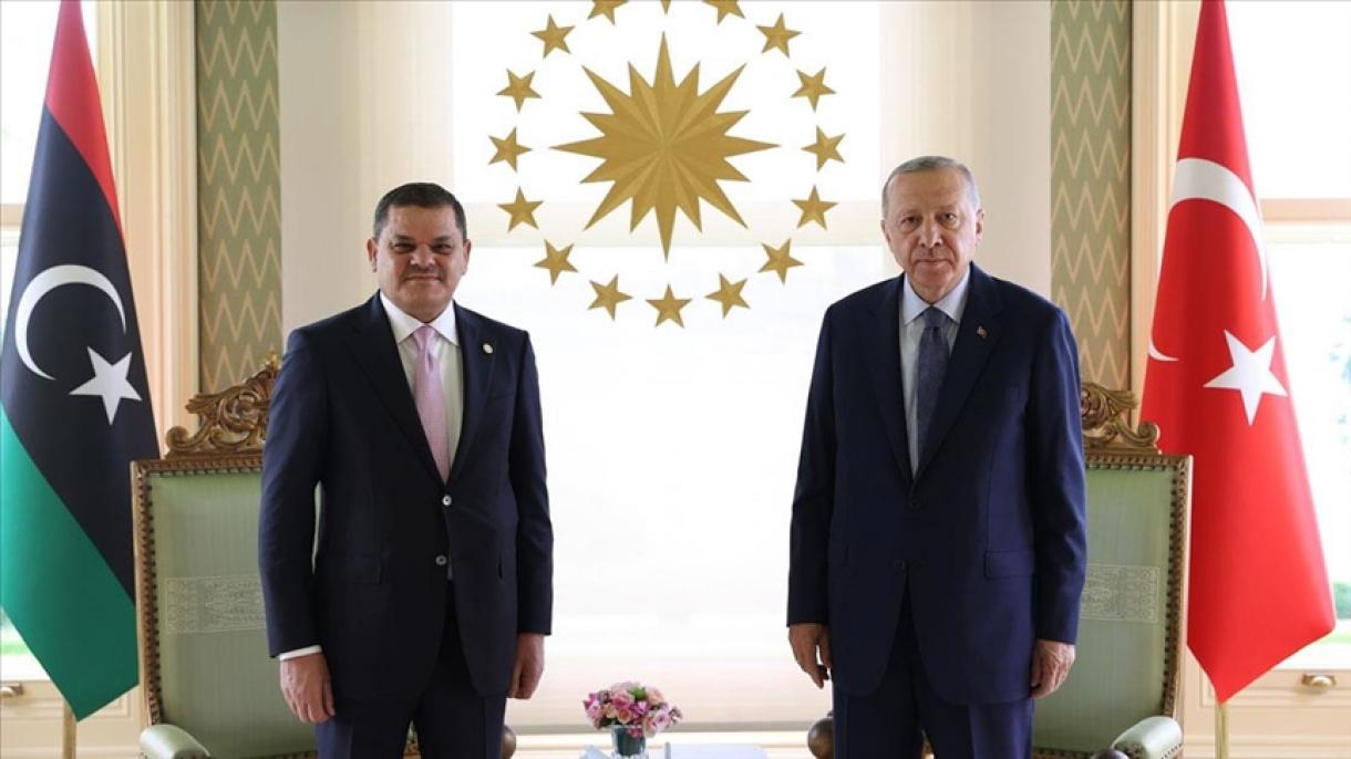 Presidente Erdogan dá as boas-vindas ao primeiro-ministro líbio Abdul Hamid Dbeibé