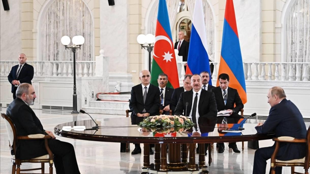 Путин, Алиев, Пашинян жолугушуусу