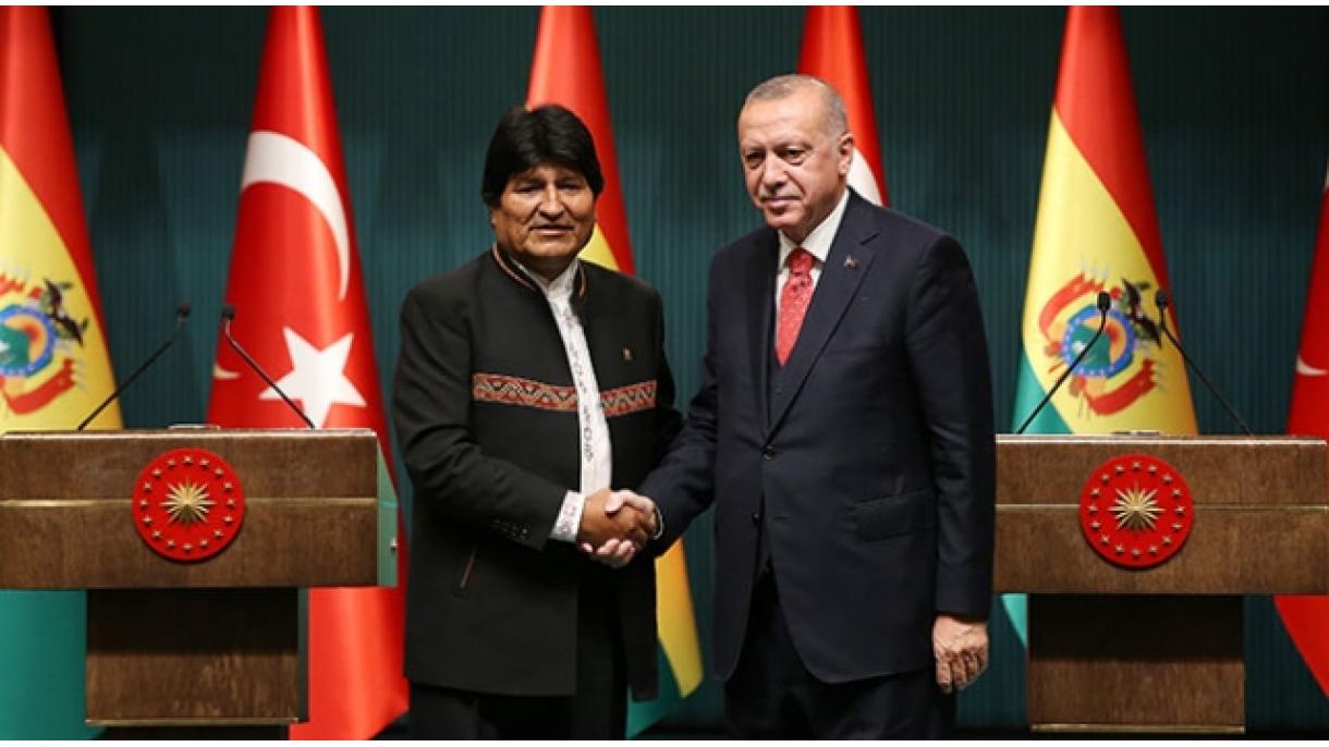 Focos de Erdogan en rueda de prensa con Morales: la economía, Venezuela y la causa palestina